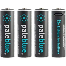 Pale Blue AA USB-C (4 Stk., AA, 1700 mAh), Batterien + Akkus