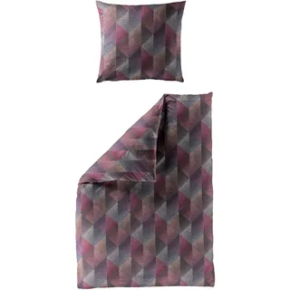 BIERBAUM 4087 Mako-Satin Lila 155 x 220 cm + 2 x 80 x 80 cm