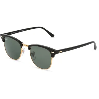 Clubmaster Classic RB3016 901/58 51-21 gloss black/green polarized