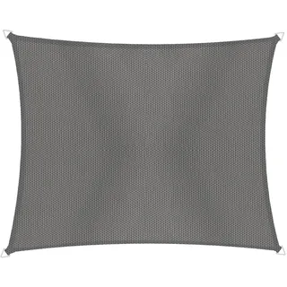 Windhager Sonnensegel Cannes Rechteck 4 x 5 m, Sonnenschutz für Garten & Terrasse, UV- und witterungsbeständig, anthrazit, 10740