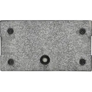 vidaXL Sonnenschirmständer Granit 25 kg Rechteckig Schwarz - Schwarz