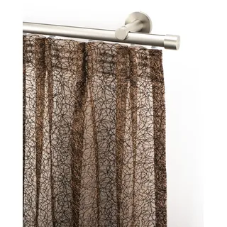 GARESA Gardinenstange Innenlaufgarnitur 1-läufig Ø 20 mm 200 cm Gold/Grau