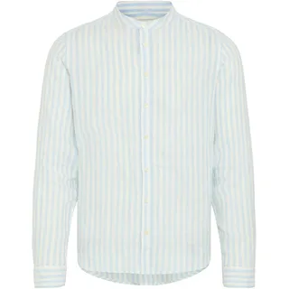 Langarmhemd CASUAL FRIDAY "Langarmhemd CFAnton", Herren, Gr. 3XL, N-Gr, blau (chambray blau), Obermaterial: 80% Leinen LI. 20% Baumwolle CO., Hemden Langarmhemd