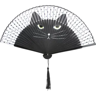 Katzen-Faltfächer,Cartoon-Katzenfächer,Fächer im japanischen Stil,bemalte Fächer,Faltfächer,Kunsthandwerk