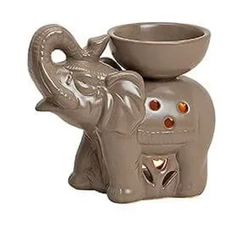 Duftlampe aus Keramik Elefant braun - Braun