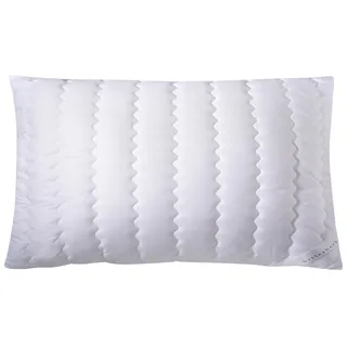 billerbeck Microfaserkissen »Aljona gesteppt« Füllung: FLOCKIS-Faserbällchen, 100 % Polyester 1 Stk. tlg., weiß