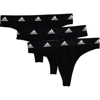 adidas Sportswear Tanga »"Sport Active Comfort Cotton"«, (3er Pack), mit Real Cool Cotton-Technologie, schwarz