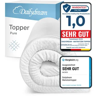 DAILYDREAM Matratzen Topper 90 x 200 cm weiß