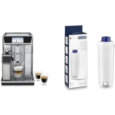 De'Longhi PrimaDonna Elite Experience ECAM 656.85.MS Kaffeevollautomat mit LatteCrema Milchsystem + Original Wasserfilter DLSC002