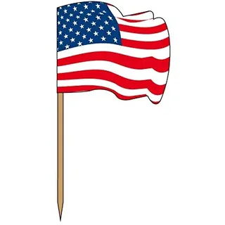 Kleine Flaggen Usa Sortiment Holz - 14400 Un.