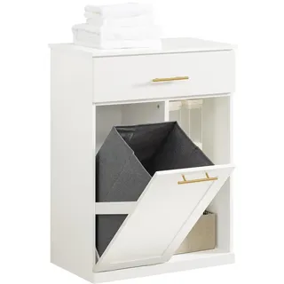 SoBuy Wäscheschrank 66 x 95 x 37 cm Weiß
