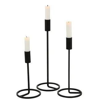 Boltze Kerzenleuchter Fio Metall Schwarz