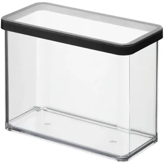 Rotho Loft Premium rechteckig Transparent/Schwarz 2,1 l
