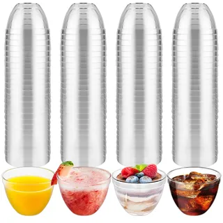 Sinofort 100 Stück Shotgläser 6cl/60ml Schnapsgläser Plastik Schnapsbecher Schnapsgläser,Trinkbecher für Jede Party,Wiederverwendbare glasklar Shotbecher (60ml)
