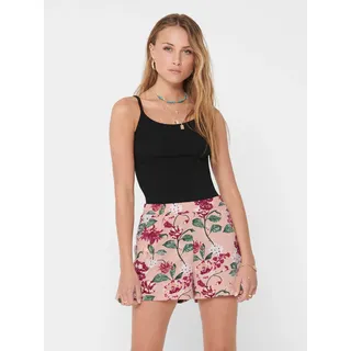 Trägertop ONLY "ONLLOVE STRAP SINGLET NOOS JRS", Damen, Gr. XS, schwarz, Jersey, Obermaterial: 95% Baumwolle, 5% Elasthan, unifarben, normal, Rundhals, Tops Trägertop, Baumwollmischung