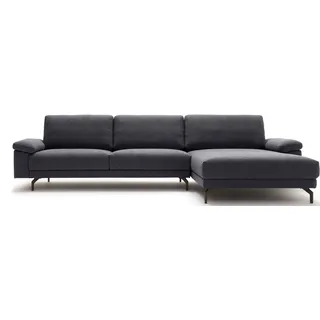Creation BY ROLF BENZ Ecksofa "CR.450 elegantes Designsofa mit hohem Sitzkomfort", anthrazitgrau, schwarzgrau