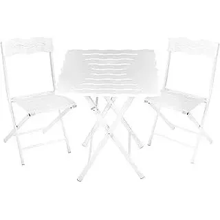 WELL HOME MOBILIARIO & DECORACIÓN Gartenmöbel-Set weiß Gartenmöbelset - Weiß