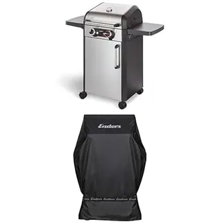 Enders eFlow Pro 2 Turbo, silber/schwarz & Gasgrill Abdeckhaube für Gasgrills: BROOKLYN NEXT 2 + 3 Brenner (ab 2019), hochwertiges Polyestergewebe (300D), UV-beständig und wasserdicht