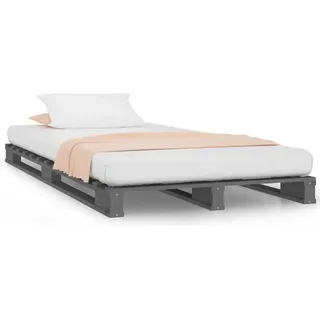 vidaXL Palettenbett 75x190 cm Massivholz Kiefer - Braun