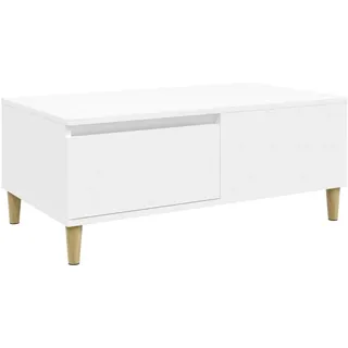 vidaXL Couchtisch Weiß 90x50x36,5 cm Holzwerkstoff