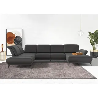 sit&more Wohnlandschaft Cord 3-Sitzer Grau