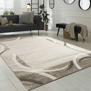 Paco Home »Sinai 059« rechteckig 13 mm Höhe Kurzflor, modernes Design, mit Bordüre, Kundenliebling,