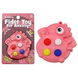 Leantoys Pop It Dinosaurier Antistress Sensorische Rosa Tasche - Rosa