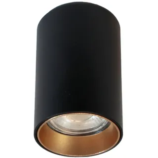 wonderlamp W-T000041 Deckenleuchte, minimalistischer Stil, Basic II, für Wohnzimmer, Schlafzimmer, Küche, Schwarz, Gu10