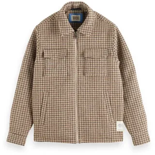 Scotch & Soda 179000 Überhemd - Brown Check - L