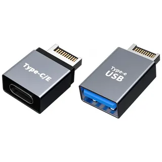 chenyang 2 Pack USB 3.0/USB C auf USB 3.1 Typ-E Frontpanel-Buchse Motherboard Header Adapter