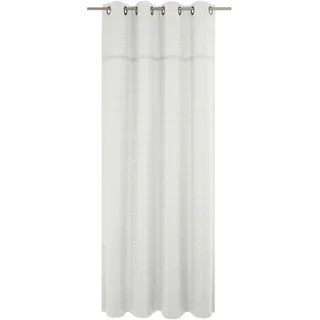 Vorhang WIRTH "Wiessee" Gr. 1, weiß, B:150cm H:145cm, Jacquard, Baumwolle, Leinen, Modal, Gardinen, Vorhang