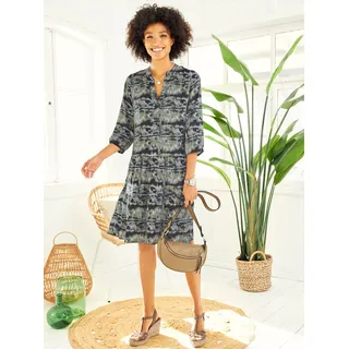 Heine Etuikleid Druck-Kleid Grün 34