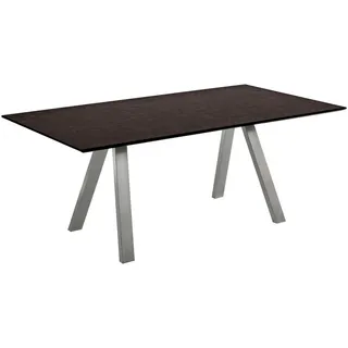 Venjakob Esstisch , Schwarz, Edelstahlfarben, Goldfarben , Metall, Holzwerkstoff , rechteckig , eckig , 90x75x140 cm , Goldenes M, Made in Germany, Dgm, DGM-Emissionslabel , in verschiedenen Größen erhältlich, Variantenauswahl , Holzmöbel, Holztische, Esstische Holz, Esstische in Holzoptik
