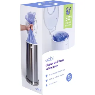 Ubbi Kunststoff Beutel, Lila, 75 Stück