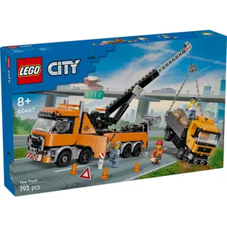 LEGO City Schwerlast-Abschleppwagen mit Kran, Bausatz, 8 Jahr(e), Kunststoff, 793 Stück(e), 1,22 kg