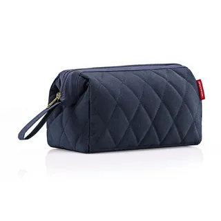 Reisenthel travelcosmetic - Starke robuste und praktische Reisekosmetiktasche, Handschlaufe, wasserabweisendes Material, Couleur:Rhombus Midnight Gold