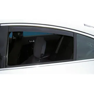 ClimAir Windabweiser Schwarz (Hinten) kompatibel mit BMW 5er E39 Limousine 1995-2003