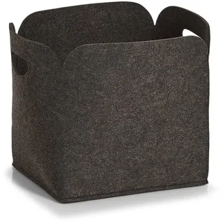 Zeller Aufbewahrungskorb hoch Filz 30 x 24 x 30 cm grau