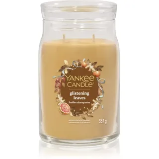 Yankee Candle Glistening Leaves Duftkerze 567 g gelb