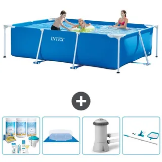 Rechteckiger Frame Pool - 300x200x75 cm - 5-teilig S20837 - Blau