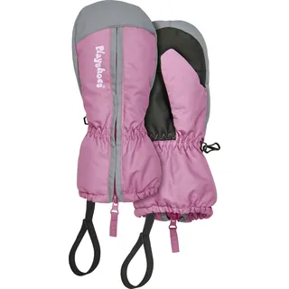 Playshoes Fäustling mit Reißverschluss Unisex Kinder Winter-Handschuhe, Pink Reißverschluss, 3