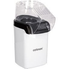 Celexon CinePop CP150 Popcornmaschine inkl. Deckel zur Dosierung Fuellmenge ca. 50g Mais, Fun Kitchen, Schwarz, Weiss
