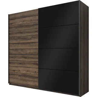 INOSIGN Schwebetürenschrank »Galaxy Kleiderschrank, Wäscheschrank 200, 220 oder 270cm breit«, INKLUSIVE kompletter Innenausstattung, Metallgriffe und Glasfront,