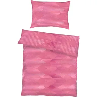 Kaeppel Bettwäsche , Pink , Textil , Graphik , 140x200 cm , bügelleicht , Heimtextilien, Bettwäsche & Leintücher, Bettwäsche, Satin-Bettwäsche
