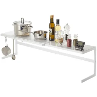 Yamazaki Küchenregal 54~92 x 22,5 x 25 cm Weiß