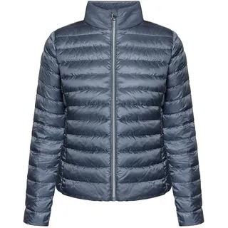 Steppjacke ZERO "Steppjacke mit Stehkragen", Damen, Gr. 42, blau (flint stone), Obermaterial: 100% Polyamid PA., Jacken Steppjacke