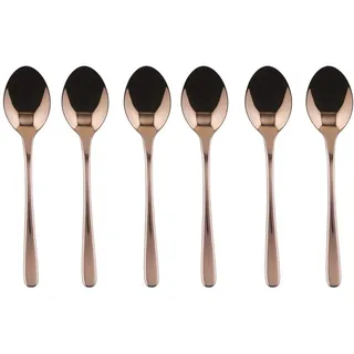 Sambonet Taste - Espressolöffel, Mokkalöffel - 6er Set - Kupfer - Spülmaschinenfest