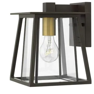 Elegante Außen Wandlampe Glas Aluminium Modernes Design Leuchte Haus Terrasse