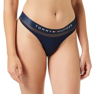 Tommy Hilfiger Thong Stringtangas Damen, Blau (Navy Blazer), L