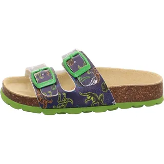 Fussbettpantoffel Blau/Mehrfarbig 30 EU